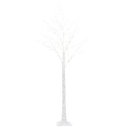 Dekoracja ogrodowa LED choinka 160 cm biała LAPPI