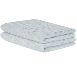 Komplet 2 ręczników bawełnianych frotte miętowy MITIARO