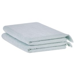 Komplet 2 ręczników bawełnianych frotte miętowy ATIU