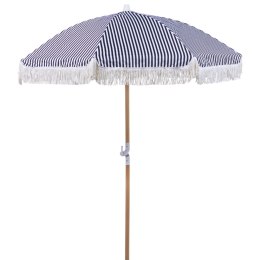 Parasol ogrodowy ⌀ 150 cm czarny z białym MONDELLO Lumarko!