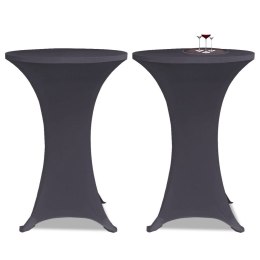 Lumarko Elastyczne nakrycie stołu antracytowe 2 szt. 60 cm