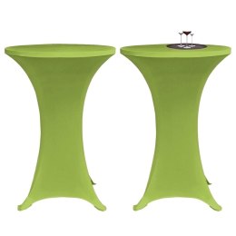 Lumarko Elastyczne nakrycie stołu zielone 2 szt. 60 cm
