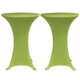  Elastyczne nakrycie stołu zielone 2 szt. 60 cm