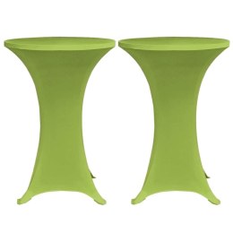  Elastyczne nakrycie stołu zielone 70 cm 2 szt.