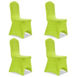 Lumarko Elastyczne pokrowce na krzesło zielone 4 szt.