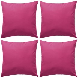  Poduszki na zewnątrz, 4 sztuki, 45x45 cm, kolor różowy Lumarko!