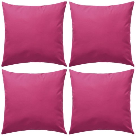  Poduszki na zewnątrz, 4 sztuki, 45x45 cm, kolor różowy Lumarko!