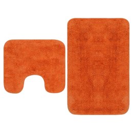  2-częściowy zestaw mat łazienkowych, tkanina, pomarańcz Lumarko!