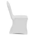  Białe elastyczne pokrowce na krzesła, 6 szt. Lumarko!