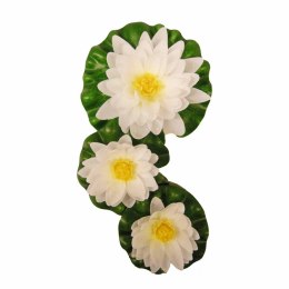 Lumarko 3 szt. dekoracyjne lilie wodne, białe