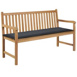  Poduszka na ławkę ogrodową, 150x50x3 cm, szara Lumarko!