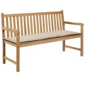  Poduszka na ławkę ogrodową, kremowa, 150x50x3 cm Lumarko!