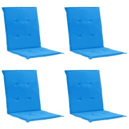  Poduszki na krzesła ogrodowe, 4 szt., niebieskie, 100x50x3 cm Lumarko!