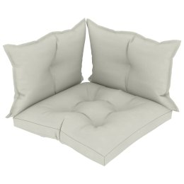  Poduszki na sofę z palet, 3 szt., beżowe, tkanina Lumarko!