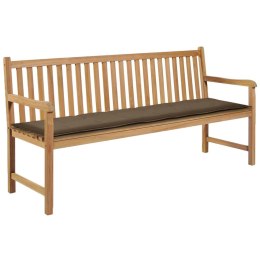 Poduszka na ławkę ogrodową, taupe, 180x50x3 cm Lumarko!