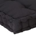  Poduszka na podłogę lub palety, bawełna, 120x40x7 cm, czarna Lumarko!