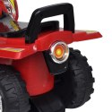  Czerwony quad jeździk dla dzieci, ze światłem i dźwiękiem Lumarko!