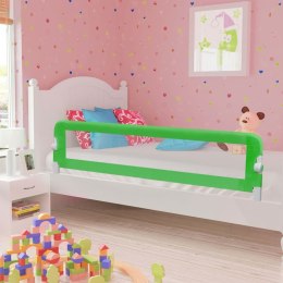  Barierka do łóżeczka dziecięcego, zielona, 180x42 cm, poliester Lumarko!
