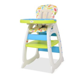  Krzesełko do karmienia 3w1 ze stolikiem, niebieski i zielony Lumarko!