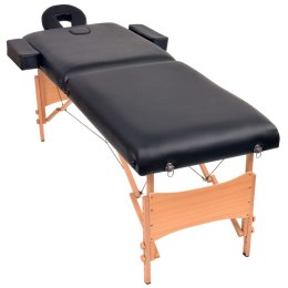 Lumarko Składany stół do masażu i stołek, dwuczęściowy, grubość 10 cm
