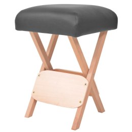 Lumarko Składany stołek do masażu z 2 wałkami, grubość siedziska 12 cm