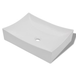  Umywalka łazienkowa, biała porcelana nietypowy kształt Lumarko!