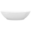  Luksusowa ceramiczna umywalka, owalna, biała, 40 x 33 cm Lumarko!