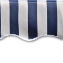  Tkanina do markizy, niebiesko-biała, 4 x 3 m (bez ramy) Lumarko!