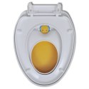  Biało-żółta, wolnoopadająca deska WC, dla dzieci i dorosłych Lumarko!