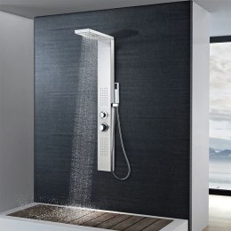 Lumarko Panel prysznicowy ze stali nierdzewnej, kwadratowy
