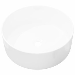  Umywalka ceramiczna, okrągła, 40 x 15 cm, biała Lumarko!