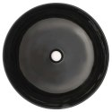  Umywalka ceramiczna, okrągła, 41,5 x 13,5 cm, czarna Lumarko!