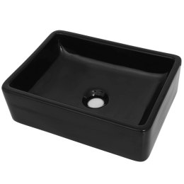  Umywalka ceramiczna, prostokątna, 41x30x12 cm, czarna Lumarko!