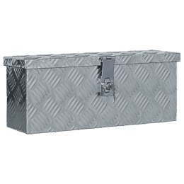 Lumarko Aluminiowa skrzynia, 48,5 x 14 x 20 cm, srebrna