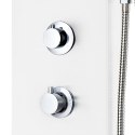  Panel prysznicowy, aluminiowy, biały, 20x44x130 cm Lumarko!