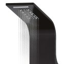  Panel prysznicowy, aluminiowy, czarny, 20x44x130 cm Lumarko!