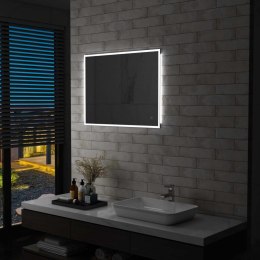 Lumarko Lustro łazienkowe z LED i czujnikiem dotykowym, 80x60 cm