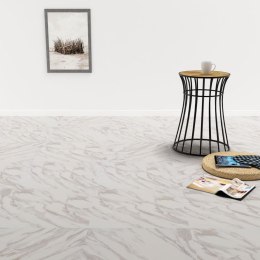  Samoprzylepne panele podłogowe z PVC, 5,11 m², biały marmur Lumarko!