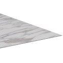  Samoprzylepne panele podłogowe z PVC, 5,11 m², biały marmur Lumarko!