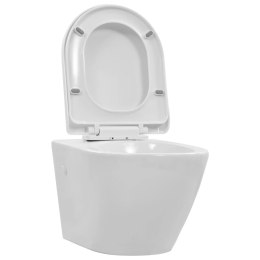 Lumarko Wisząca toaleta bez kołnierza, ceramiczna, biała