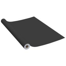  Okleina meblowa samoprzylepna, czarna, 500x90 cm, PVC Lumarko!