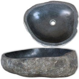  Umywalka z kamienia rzecznego, owalna, 30-37 cm