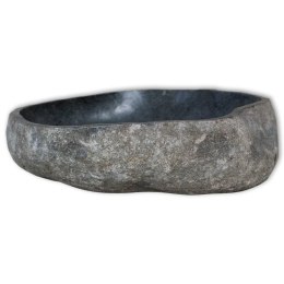  Umywalka z kamienia rzecznego, owalna, 30-37 cm
