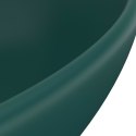  Luksusowa, owalna umywalka, matowa ciemna zieleń, 40x33 cm Lumarko!