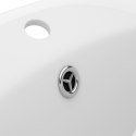  Owalna umywalka z przelewem, matowa biel, 58,5x39 cm, ceramika Lumarko!