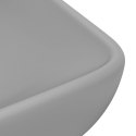  Umywalka prostokątna, matowa jasnoszara, 71x38 cm, ceramika Lumarko!