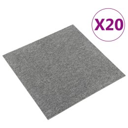  Podłogowe płytki dywanowe, 20 szt., 5 m², 50x50 cm, szare Lumarko!