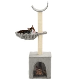  Drapak dla kota z sizalowymi słupkami, 105 cm, szary Lumarko!