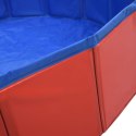  Składany basen dla psa, czerwony, 160 x 30 cm, PVC Lumarko!