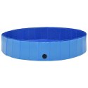 Składany basen dla psa, niebieski, 160 x 30 cm, PVC Lumarko!